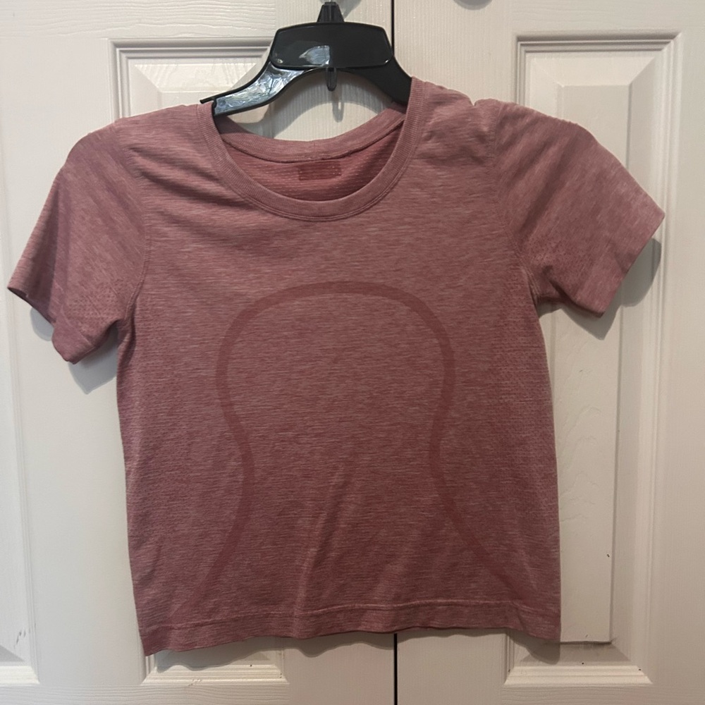 Pink Lululemon Activewear Crop Top